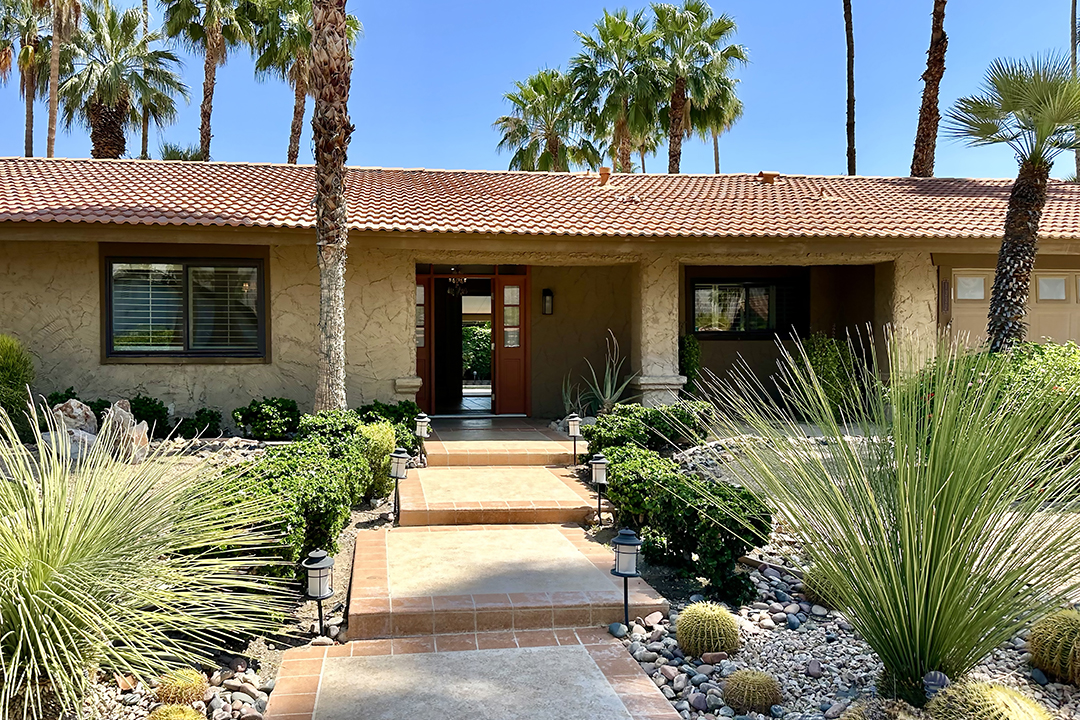 1332 S Beverlly Drive | Beautiful 3-BD 3-BA home with den and spectacular resort-like backyard, has an open floor plan, terrific views and is ideally located in South Palm Springs, CA. Link here to 3D matterport tour, tour video, floor plans, and photo gallery.
