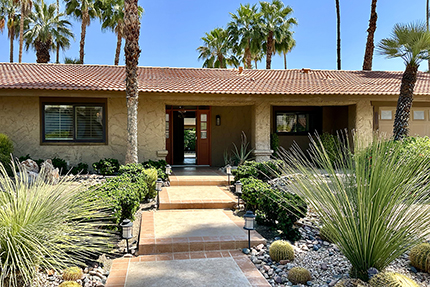 Front view of 1332 S Beverly Drive in Palm Springs California