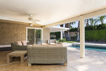 Another exterior view of 1332 S Beverly Drive in Palm Springs California