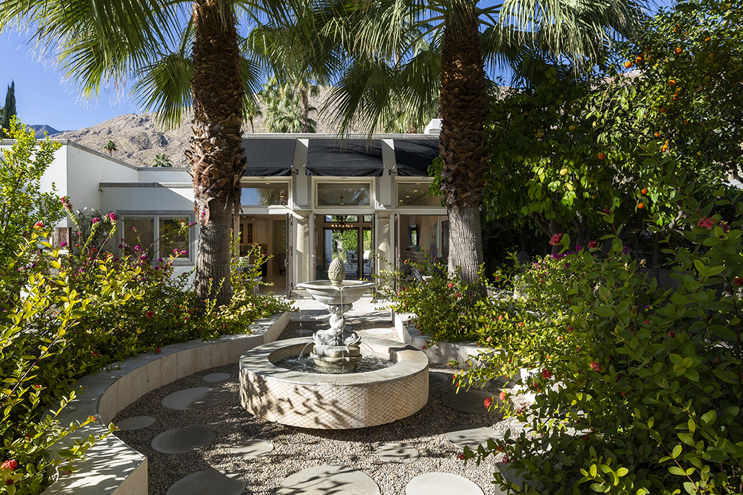 Front exterior of 1755 S Mesa Drive in Palm Springs, CA