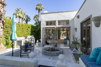 Another exterior view of 1755 S Mesa Drive in Palm Springs California