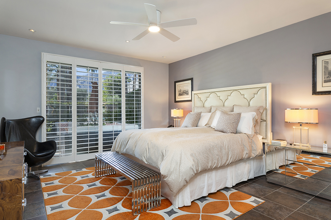 Primary bedroom image at 2321 Silver Oak Circle in Palm Springs California