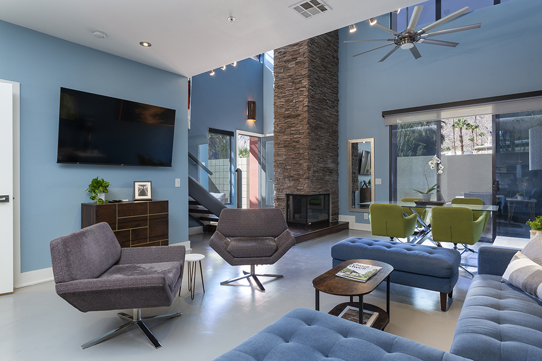 Iconic architectural home, 673 E Arenas Road, in Palm Springs California