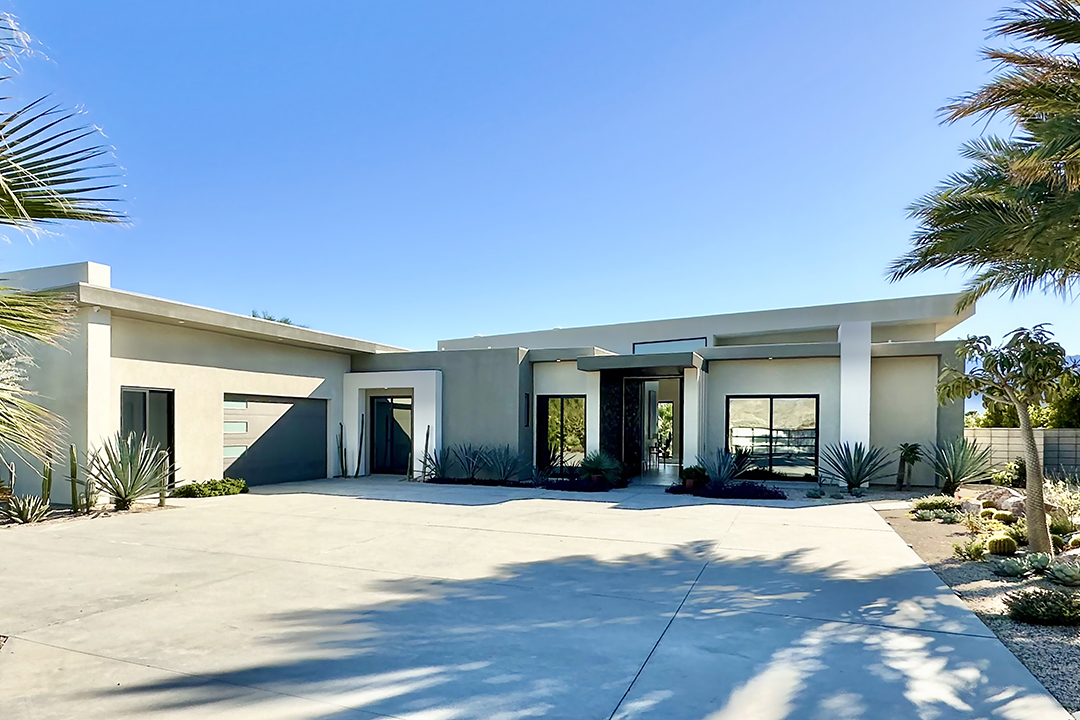 Front exterior of 72145 Via Vail in Palm Springs, CA