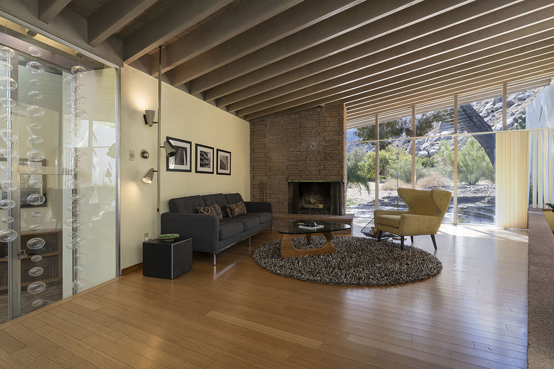 Exterior of the original Bergren Residence, Hollywood Hills, designed by John Lautner in 1952